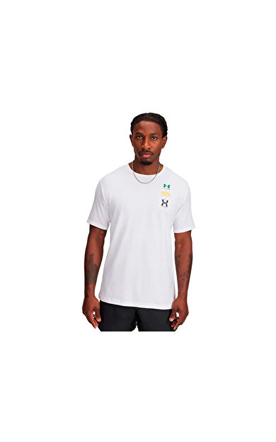 Under Armour Ua M 60/40S Evol Logo Ss Erkek Günlük Tişört 1390165-100 Renkli