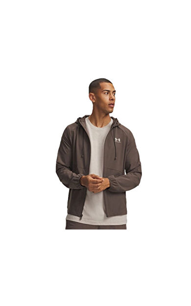 Under Armour UA VIBE WOVEN JACKET Erkek Günlük Rüzgarlık 6003001-200 Kahverengi