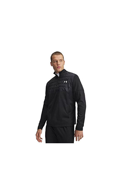 Under Armour Ua Armour Flc Pro Utility Qz Erkek Günlük Çeyrek Fermuarlı Polar Üst 6005688-001 Siyah