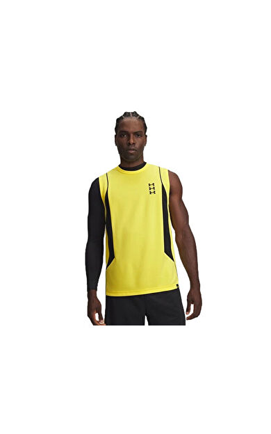Under Armour UA M HOOPS TRAINING TANK Erkek Basketbol Atleti 6010919-790 Sarı