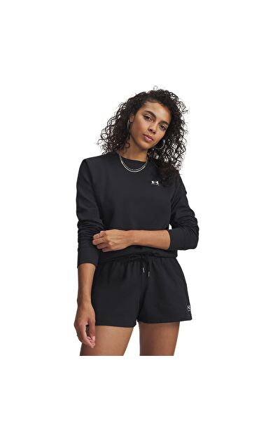 Under Armour Sport Terry Crew Kadın Sweatshirt Siyah