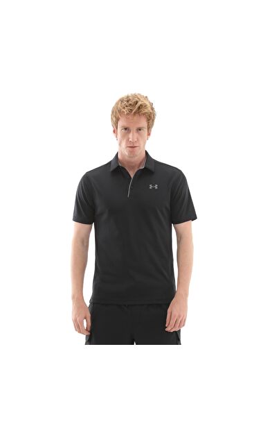 Under Armour Tech Polo Erkek T-Shirt Siyah