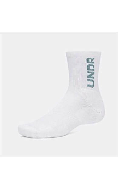 Under Armour Ua 3-Maker 3Pk Mid-Crew Unisex Çorap 1373084