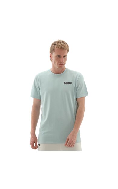 Under Armour Ua Hw Armour Label Ss Erkek T-Shirt Açık Mavi