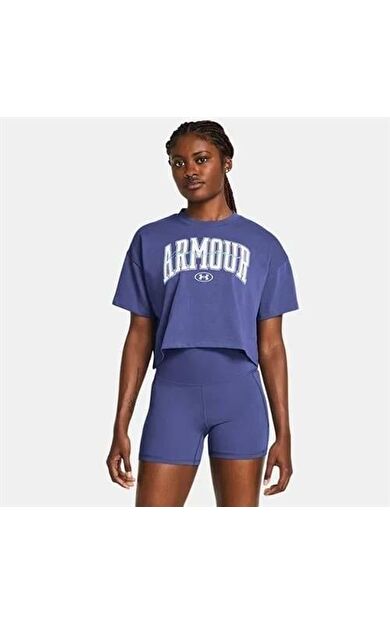 Under Armour Ua Hw Scrıpted Wm Crop Ss Kadın Tişört 1383050 30987