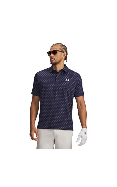 Under Armour Ua Playoff 3.0 Printed Polo Erkek T-Shirt Lacivert