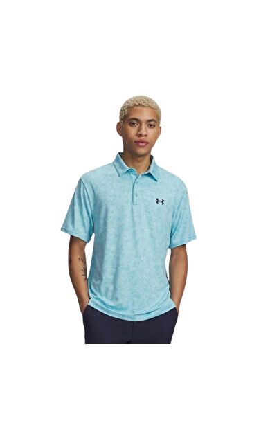 Under Armour Ua Playoff 3.0 Printed Polo Erkek T-Shirt Mavi
