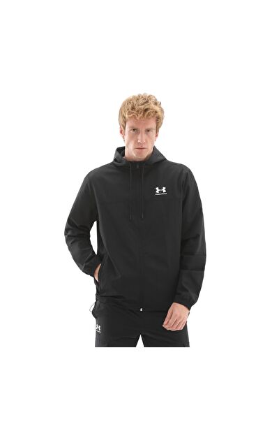 Under Armour Ua Rival Wvn Windbreaker Erkek Yağmurluk-Rüzgarlık Siyah