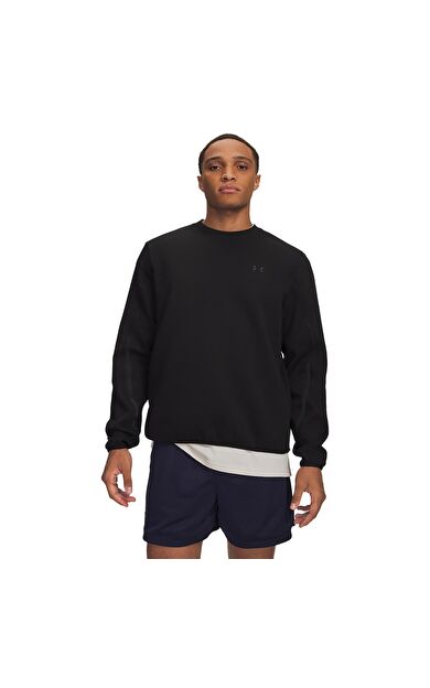 Under Armour Ua Unstoppable Flc Crew Erkek Sweatshirt Siyah