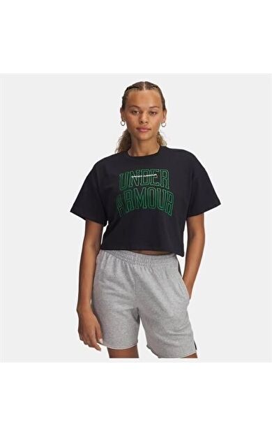 Under Armour Ua W Varsıty Mıx Hw Ss Crop Kadın Tişört 1389156
