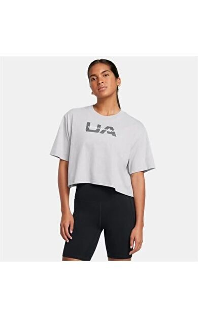 Under Armour W Boxy Crop Branded Ss Kadın Tişört 1386846