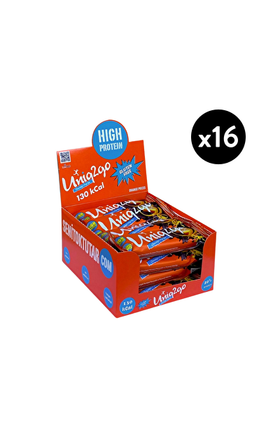 UNİQ2GO ChocoLight Portakallı Proteinli Bar 40g X16
