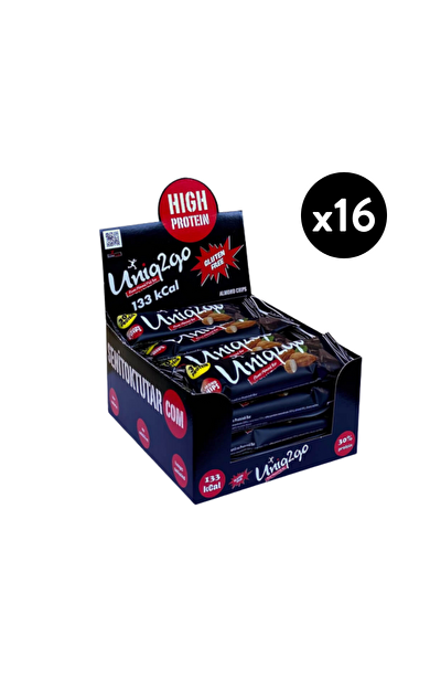 UNİQ2GO Power Midi Bademli Protein Bar 38g X16