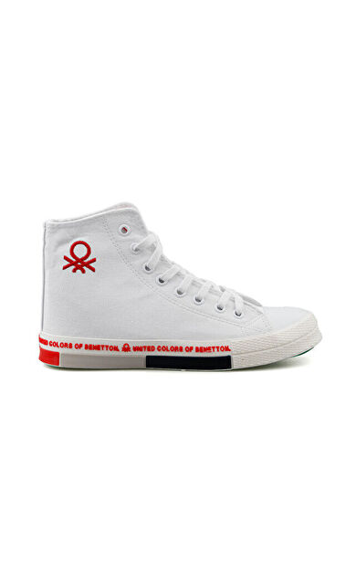 Benetton Bn 70018 Beyaz Kırmızı Erkek Günlük Ayakkabı BN-70018-BEYAZ-KIRMIZI Beyaz