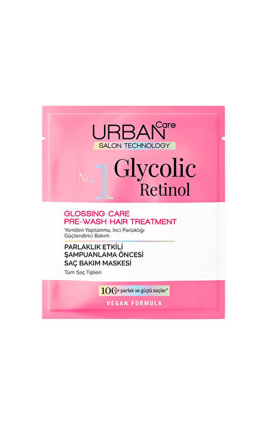 Urban Care No.1 Glycolic Retinol Parlaklık Etkili Pre-Wash Saç Bakım Maskesi 50 ml
