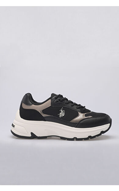 U.S. Polo Assn. 4S VIAVAI 4PR Kadın Sneaker Ayakkabı Siyah