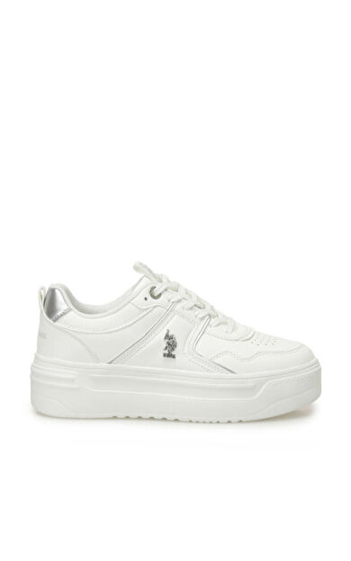 U.S. Polo Assn. 5P CLARKE 5FX Kadın Sneaker Ayakkabı Beyaz