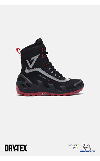 VANEDA 998 V-Clutch Pro Next Nubuk Erkek Bot Siyah/Kırmızı