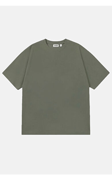 VANEDA Vany Erkek Regular Fit Bisiklet Yaka T-Shirt Haki