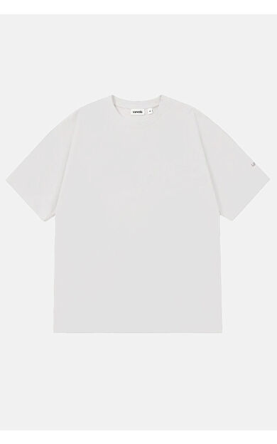 VANEDA Vany Erkek Regular Fit Bisiklet Yaka T-Shirt Beyaz