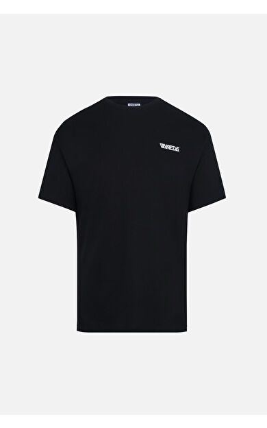 VANEDA OVERSIZED FIT VANEDA LOGO BASIC TSHIRT LACIVERT