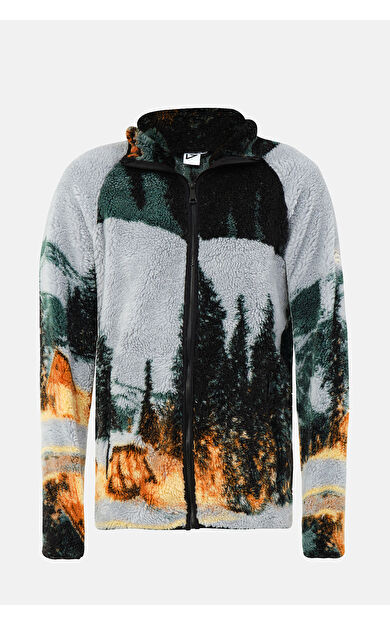 VANEDA Tam Fermuarlı Sherpa Next Polar Desenli