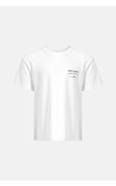 VANEDA OVERSIZED FIT NEXT UNISEX TSHIRT BEYAZ