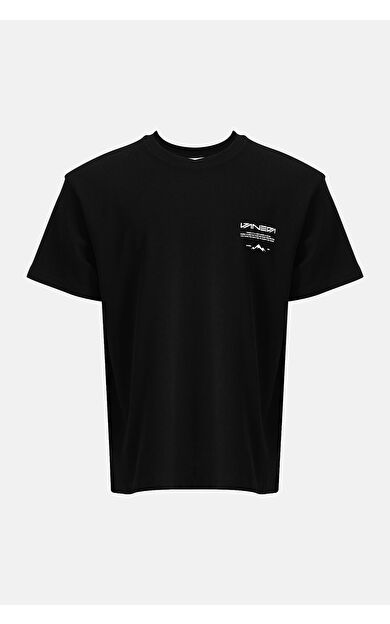 VANEDA Oversized Fit Next Unisex Tshirt Siyah