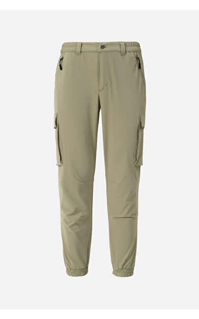 VANEDA  V-CLUTCH JOGGER DAR PACA YAZLIK BEJ PANTOLON