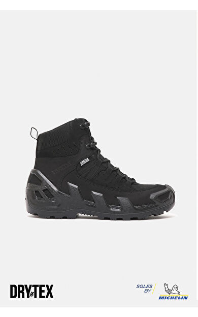 VANEDA 1192 V-Clutch Pro Mid On Duty Nubuk Erkek Bot Siyah FW24-1192-01-01-H01-001