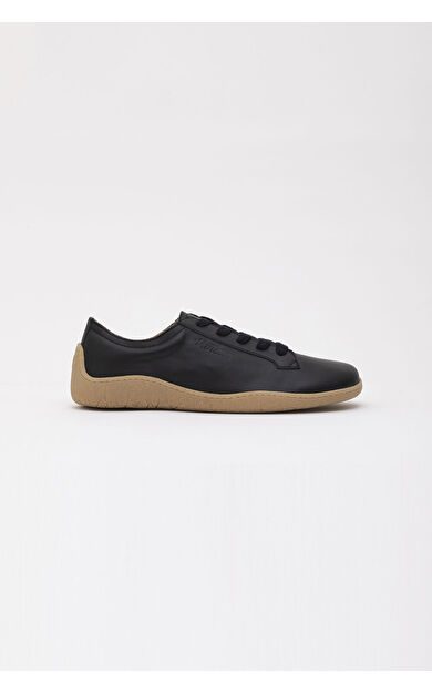 VANEDA 1383 V-Barefoot Comfort Deri Kadın Ayakkabı Siyah