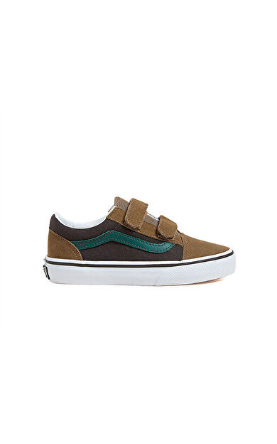 Vans Old Skool V Çocuk Günlük Ayakkabı VN000CYABF01 Kahverengi