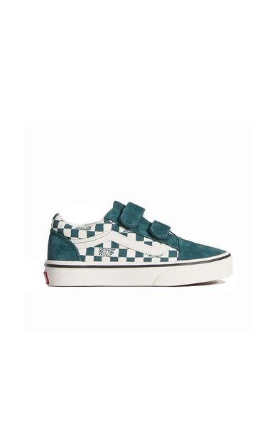 Vans Old Skool V Çocuk Günlük Ayakkabı VN000CYAFRJ1 Yeşil
