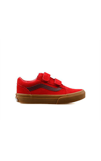 Vans Old Skool V Çocuk Günlük Ayakkabı VN000CYWRED1 Kırmızı