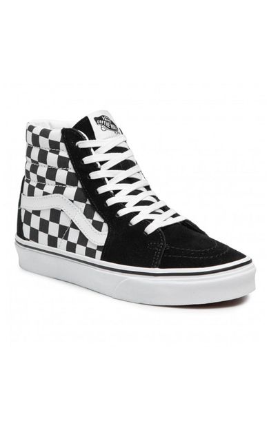 VANS Sk8-Hi Checkerboard Siyah Beyaz Unisex Sneaker Ayakkabı VN0A32QGHRK1