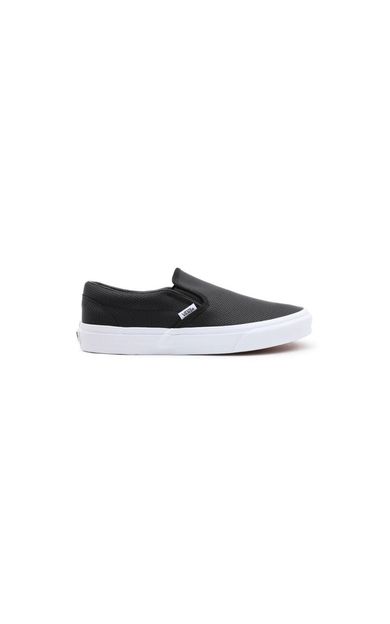 VANS UA Classic Slip-On Perf Leather Siyah Deri Sneaker VN000XG8DJ61