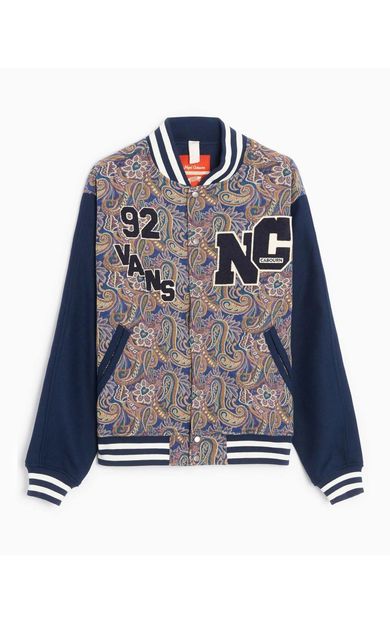 VANS Vault x Nigel Cabourn Letterman Çok Renkli Erkek Kolej Ceketi VN0A7SRQ4481