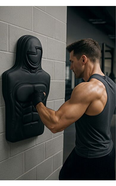 VAYNE Duvar Askılı Boks Antrenman Standı – Ev ve Salon Kullanımı İçin -Siyah
