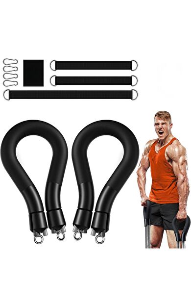 VAYNE PRO Direnç Bandı Seti - Ayarlanabilir Fitness Lastiği - Ev Spor Salonu &amp; Tüm Vücut Antrenmanı