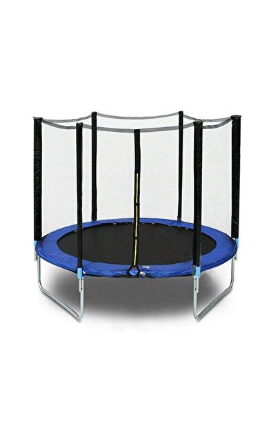VAYNE Büyük Boy File Korumalı 244 Cm Trambolin Outdoor Bahçe Tipi Güvenlik Fileli 8 Ft Trambolin