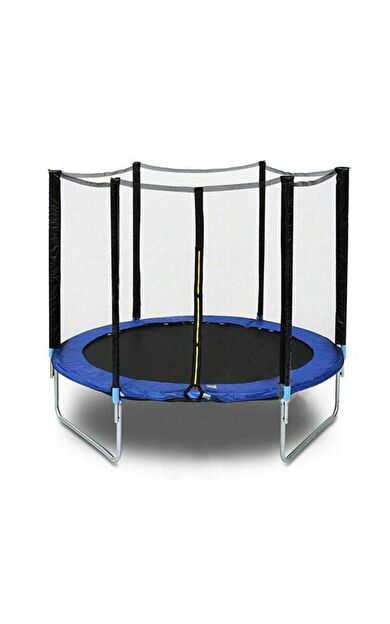 VAYNE Büyük Boy File Korumalı 244 Cm Trambolin Outdoor Bahçe Tipi Güvenlik Fileli 8 Ft Trambolin