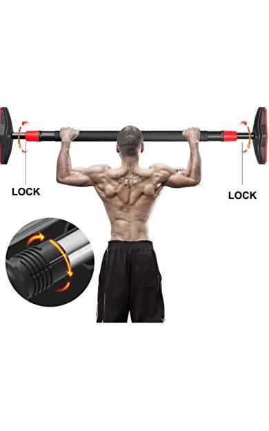 VAYNE 90-130 cm Ayarlanabilir Kapı ve Koridor Barfiksi Ev Tipi Barfix Demiri Büyük Boy Barfiks