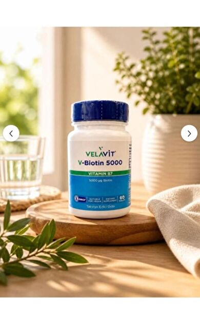 Velavit V-Biotin 5000 Mg Vitamin B7 60 Tablet