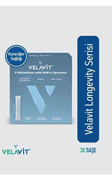 Velavit V-Glutathione With SAM-e Liposomal 30 Stick Pack