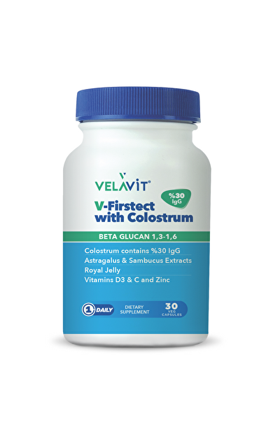 VELAVİT V-Firstect with Colostrum 30 Kapsül