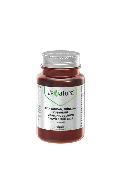 Venatura Beta Glukan, Ekinezya, Kuşburunu, Vitamin C, Çinko 30 Kapsül