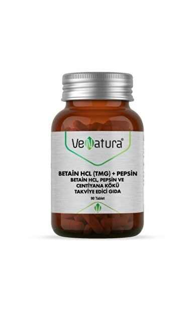 Venatura Betain HCL + Pepsin Takviye Edici Gıda 90 Tablet
