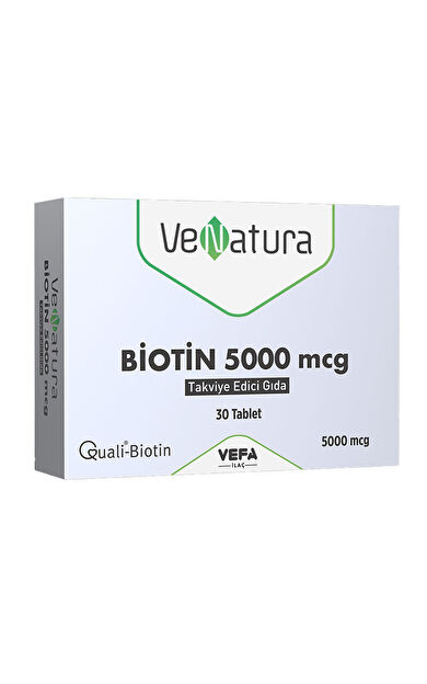 VeNatura Biotin 5000 mcg Takviye Edici Gıda 30 Tablet