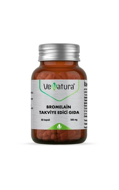 VeNatura Bromelain 500mg Takviye Edici Gıda 60 Kapsül