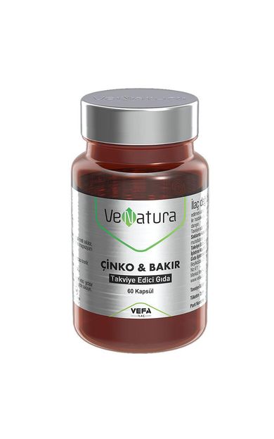 Venatura Çinko Bakır 60 Kapsül